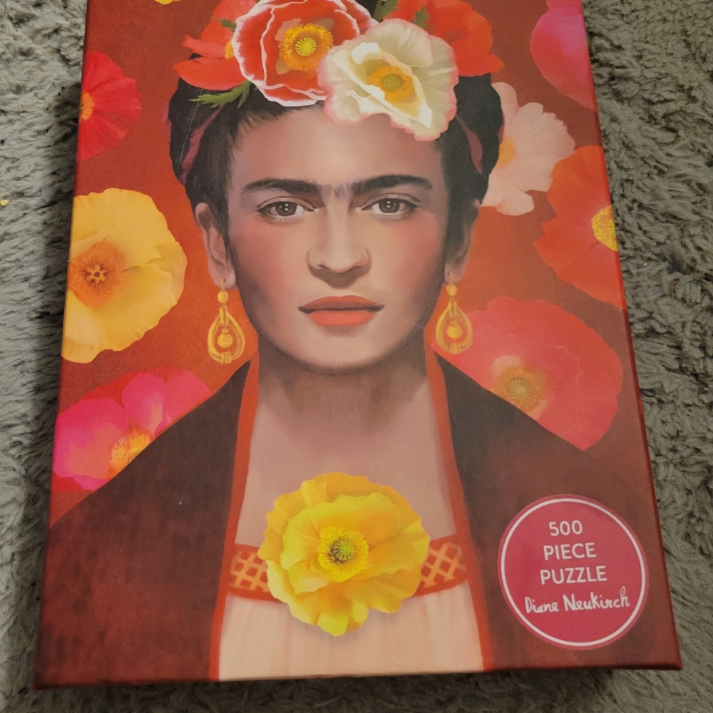 Frida Kahlo Icon Series 500 Pieces Art Portrait Flowers Eccolo Khalo